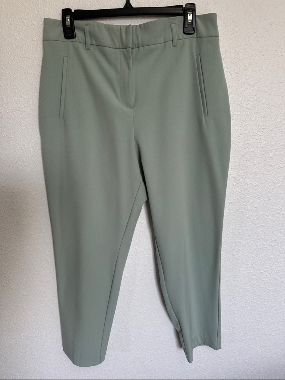 C by One Tailored Cropped Ankle Pants in Sage Green Size Medium